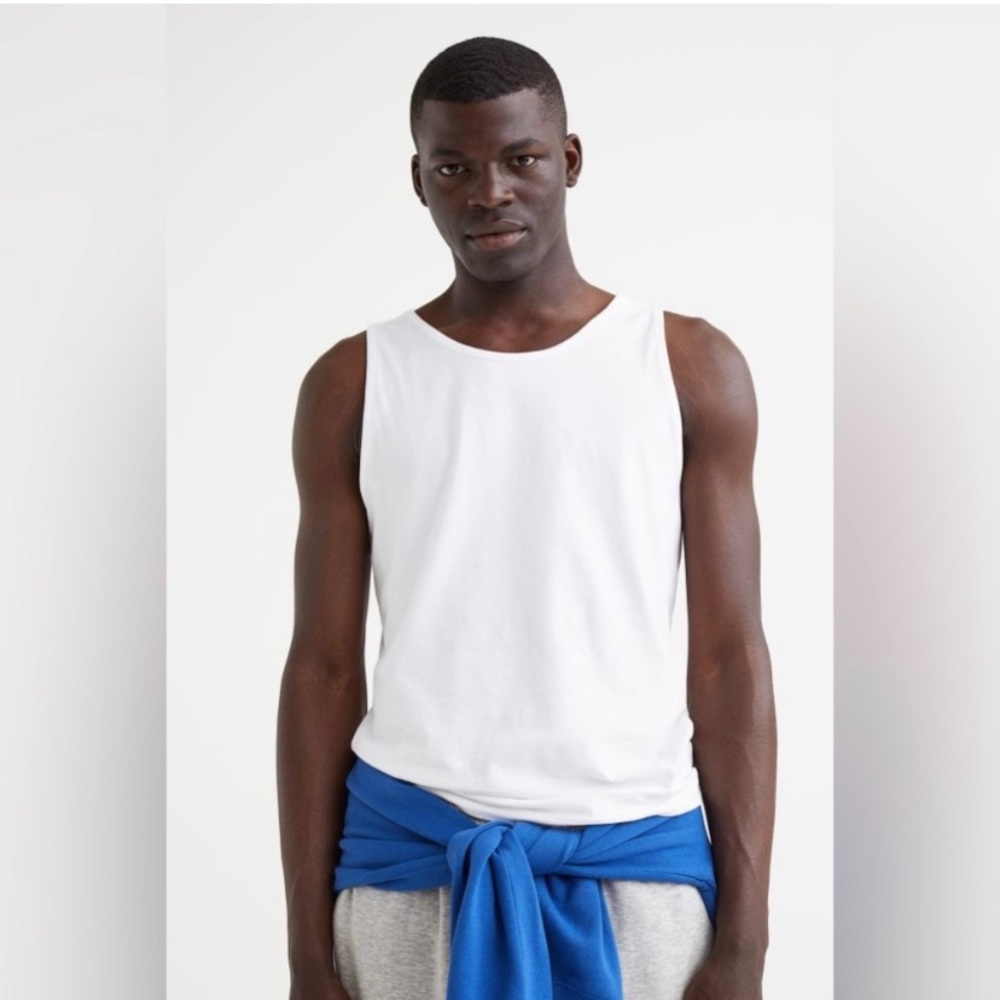 Brand new with tags, never worn. White H&M tank tops size M.